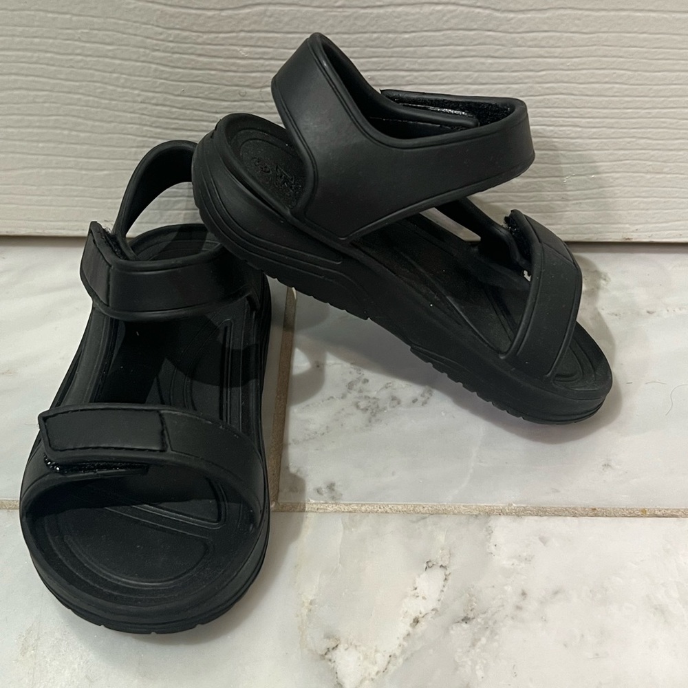 Baby Zara Sandals, toddler size 23, black
